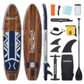 SeaVibeX Inflatable Stand Up Paddle Board, 11.5ft x 35" x 6" Wide Stable SUP Board with Non-Slip Deck, Complete Accessories Pack for All Skill Levels - Ideal for Cruising, Yoga & Water Adventures