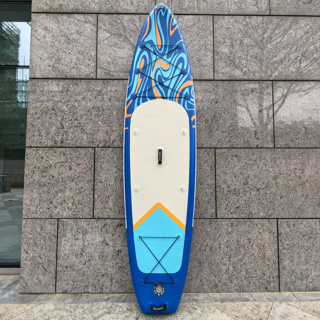 SeavibeX Stand Up Paddle Board, Unlock Double Joy: Family Fun & Yoga Stretch!