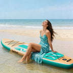 SeaVibeX Inflatable Stand Up Paddle Board, 11.5ft x 35" x 6" Wide Stable SUP Board with Non-Slip Deck, Complete Accessories Pack for All Skill Levels - Ideal for Cruising, Yoga & Water Adventures