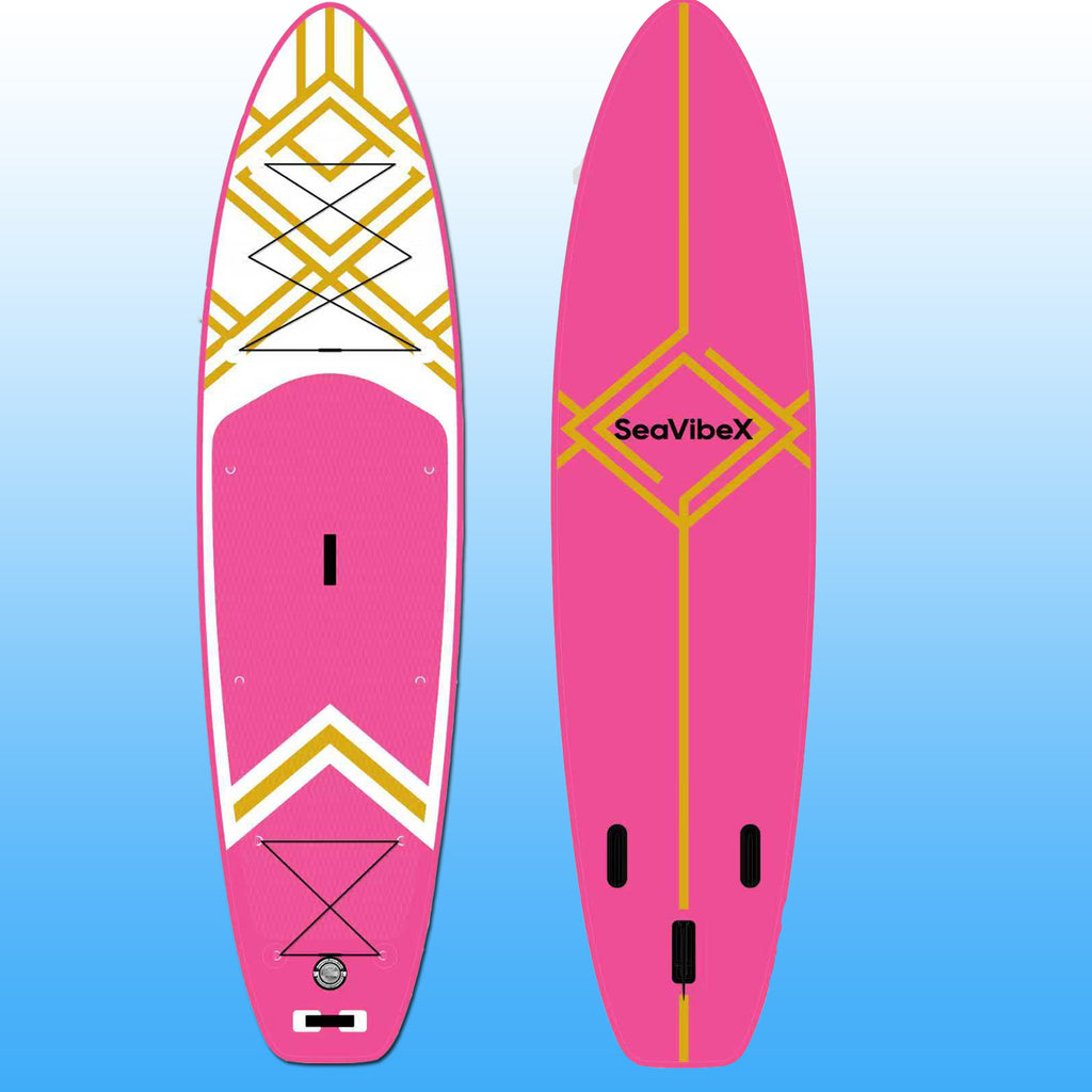 SeavibeX Stand Up Paddle Board, Unlock Double Joy: Family Fun & Yoga Stretch!