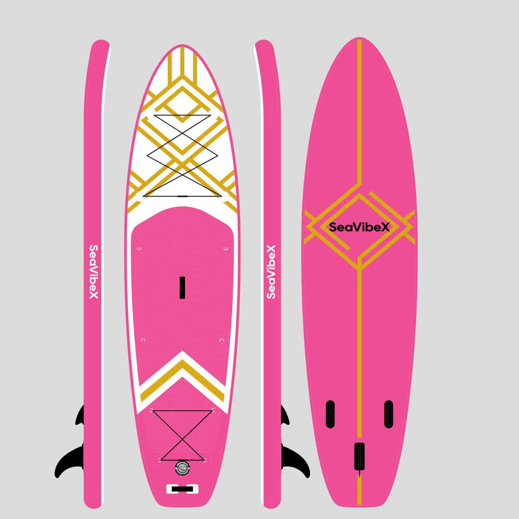 SeavibeX Stand Up Paddle Board, Unlock Double Joy: Family Fun & Yoga Stretch!