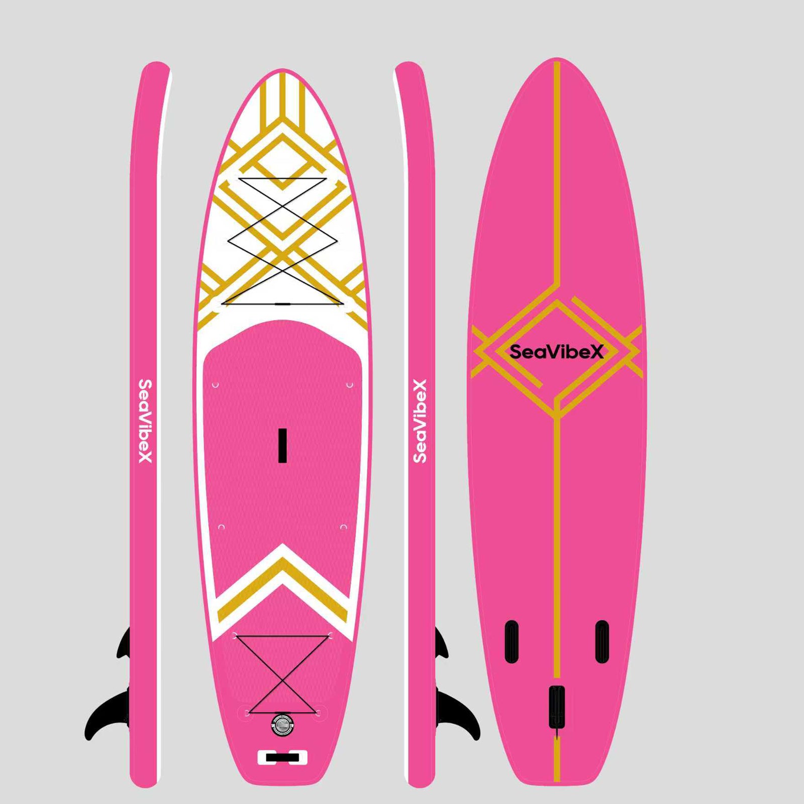 SeavibeX Stand Up Paddle Board, Unlock Double Joy: Family Fun & Yoga Stretch!